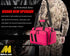 Tactical Gun Range Bag, Padded Shooting Range Duffle for Handguns, Pistols, and Ammo