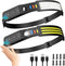 Lsnisni Headlamp Rechargeable 2Pack, 230° Wide Beam LED Head Lamp with Motion Sensor, Waterproof for Hiking, Camping