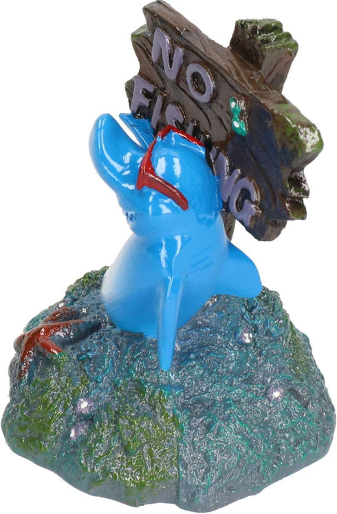 Blue Ribbon PET Products EE-380 Exotic Environments Cool Shark No Fishing Sign