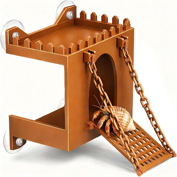 BrightRow Hermit Crab Climbing Wall Foraging Cave Hermit Crab Accessories Climbing Toy Viewing