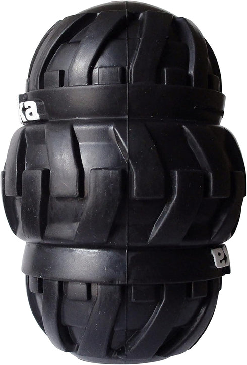 Tonka Tri-Stack Tread Feeder Dog Toy, Lightweight and Water Resistant, 4 Inches for Medium/Large Breeds