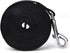 Strong Durable Nylon Dog Training Leash, 1 Inch Wide, 6 ft, 10 ft, 15 ft Long for Small and Medium Dogs (Black, 10 Feet)