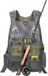 Gonex Fly Fishing Vest for Men Women, Adjustable Comfortable Fishing Vest with Multi-Pockets Reflective Stripes