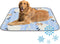 imiBBWQu Cooling Pad Sheep White Blue Strips Star Cooling Mat for Dogs Washable