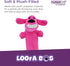 (1 Count, 6, Multipet Original Loofa Dog Plush Toy - Squeaky Toy for All Dogs - Extra Soft Plush - Stuffed Animal Dog