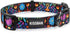 KISSBAK Dog Collar for Small Dogs, Soft Adjustable Floral Design for Cute Girl Puppy Collars (S, Floral Purple)