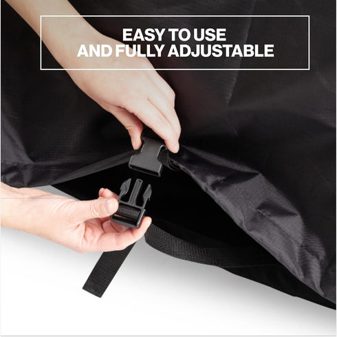 Team Obsidian Bike Covers | Outdoor Storage or Transportation | Heavy Duty, Waterproof 210D Oxford Ripstop | Sizes L,