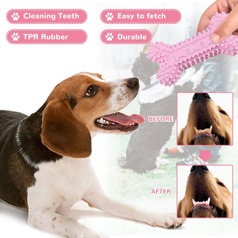 6 Pack Puppy Toys for Teething Small Dogs, Soft Squeaky Chew Toys for Small Breed Cleaning Doggy Teeth