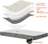 EHEYCIGA Orthopedic XL Dog Beds for Extra Large Dogs, Removable Washable Cover, Beige, 44x32
