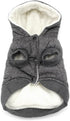 Dog Coat Rdc Pet Hoodie - Cold Weather Coats for Small Dog and Medium Cat (XXL, Grey)