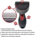 Penn-Plax ComfyGroom Deshedding Brush for Dogs or Cats, Quick and Easy Grooming, Comfortable, Simple Push Button Cleanup