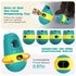 JKWLBTC Dog Food Puzzle Toy Adjustable Treat Dispensing Food Dispenser Slow Feeder Bowls Puppy Enrichment Toy Ball Dog