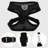 Hypeety Pet Dog Vest Harnesses, Adjustable Mesh Harness for Travel, Chest Strap Vest, Reflective (M, Black)