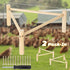2P Chicken Perch for Coop & Brooder, Pine Wooden Chicken Toys & Coop Accessories for Chicken Triangular Gym Roosting