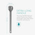 Navaris Long Handle Titanium Sporks, Set of 2, 8.4" Metal Spork Set for Backpacking and Camping