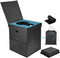 YOSN Portable Toilet for Adults,Upgraded Soft Leather Folding Camping Toilet with Lid and