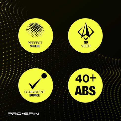 3-Star 40+ PRO-SPIN Ping Pong Balls ITTF-Approved Premium Table Tennis Balls | High-Performance ABS Professional