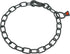 Herm Sprenger Black Stainless Steel Adjustable Fur Saver Dog Chain Collar, Medium Link with Quick Release Snap Hook for
