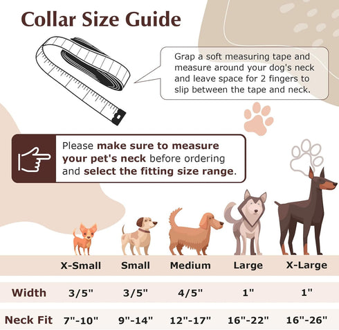 Dog Collar for Large Dogs, Cute Heart Patterns, Adjustable Soft Pet Collar for Small Medium Large XL Dog