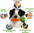 MewaJump Dog Squeaky Chew Toys for Aggressive Chewers, Rubber Carrot Dog Toys for Training, Interactive Tough Dog Toy