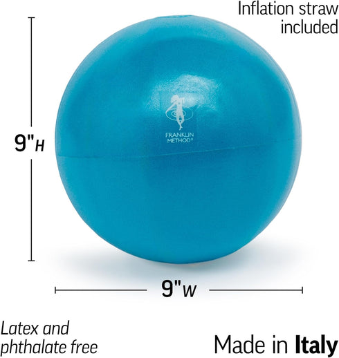 OPTP Franklin Method Air Ball, Inflatable 9 Inch Pilates Ball for Core and Strength Training