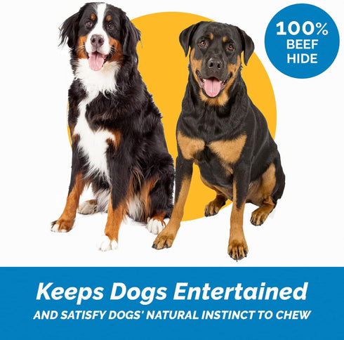Rawhide Chips, Premium Chews, Natural Grass Fed Livestock, 3 Lbs, Improve Oral Health
