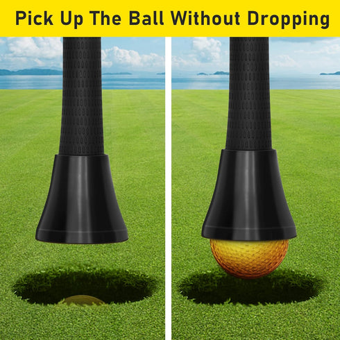 Golf Ball Retriever, Golf Ball Picker Upper for Putter Grip, Golf Ball Pick Up Tool with Suction Cup
