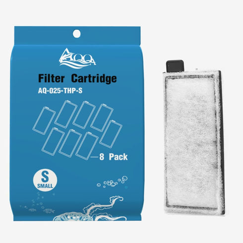 AQQA 8 Pack Aquarium Filter Cartridge Replacement for Small Internal Filter
