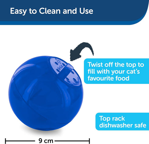 Petstages Nina Ottosson Rainy Day Cat Puzzle & Play + PetSafe SlimCat Food Dispenser