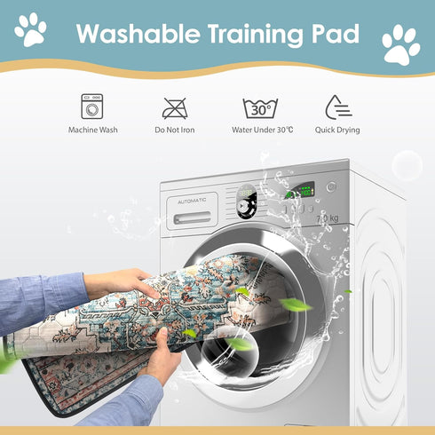 SCLOSE 2 Pack, 36" 24" Washable Pee Pads for Dogs x Reusable Puppy Pads Waterproof, Super Absorbent Dog Rugs
