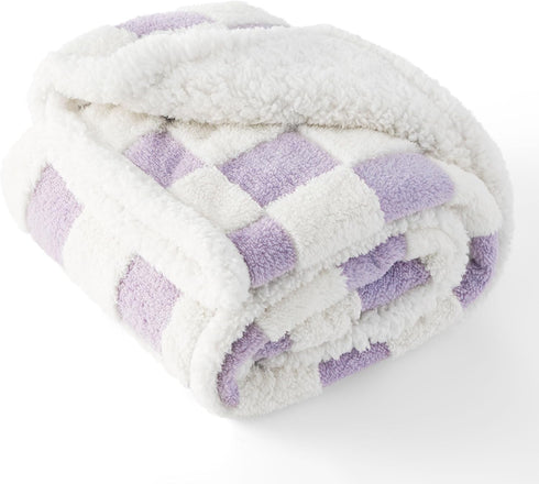 Lesure Waterproof Dog Blanket for Medium Dogs, Washable Double Sided with Warm Jacquard Shag & Soft Sherpa Fleece,