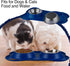 Dog Bowls, 2 Stainless Steel Bowls for Pet Water and Food, Non Spill Skid Resistant Silicone Mat