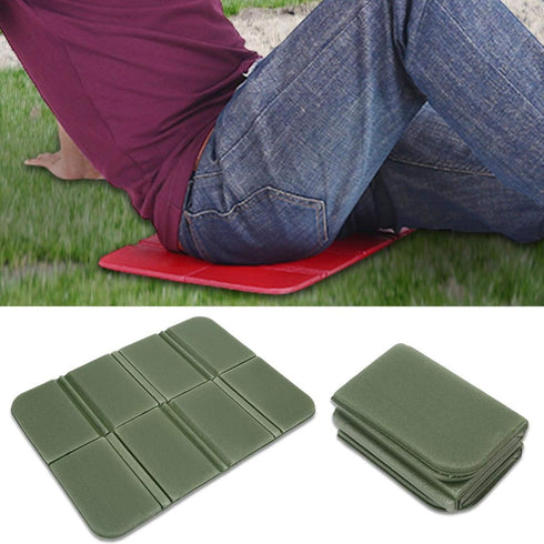 Backpacking, plplaaoo Camping Cushion Seat, Foldable Sitting Mat Waterproof XPE Foam Sitting Pad Portable Foldable