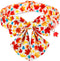 Fall Dog Collar with Bow Tie - Durable Adjustable Colorful Cotton Pet Collar for Small Medium Large Dogs, L