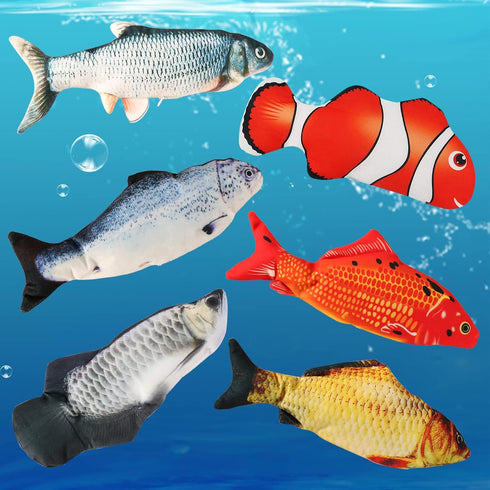 Flopping Fish Electric Dog Toy - Realistic Moving Fish for Small and Medium Dogs - Interactive Chew Toy