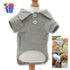 lovelonglong Basic Dog Polo Shirts Premium Cotton, Polo T-Shirts for Large Medium Small Dogs with Two-Button Collar,
