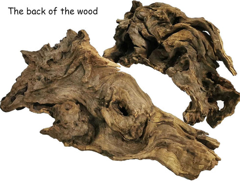 kathson Large Natural Aquarium Driftwood, Sinkable Wood Decor for Fish Tank, Terrarium Ornament (12"-17")