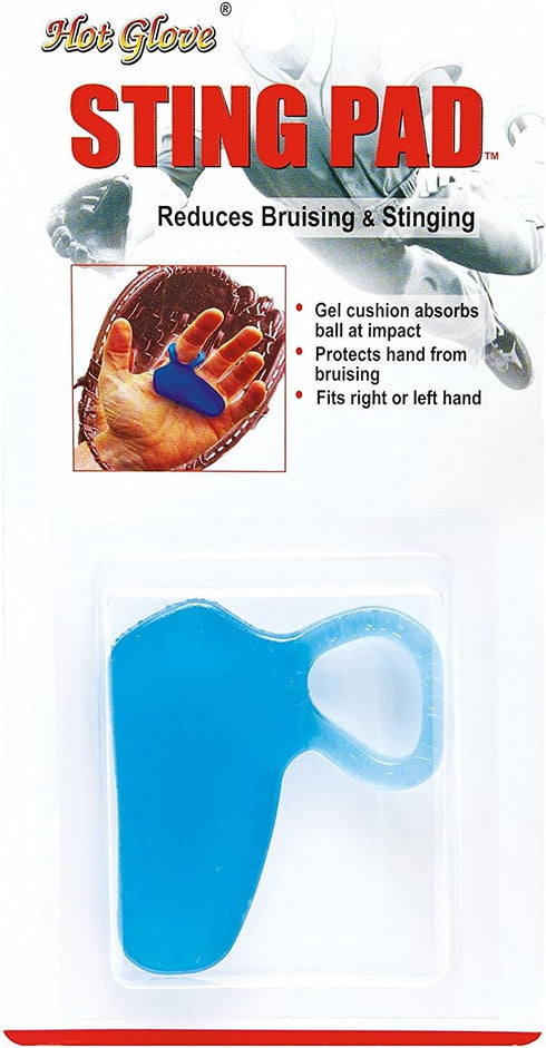 Hot Glove Baseball Sting Pad Pro Hand Protection, 3 Piece Bundle with Finger Wrap