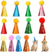 ZHLKHIOP 12PCS 2.36inch Stuffed Animal Party Hats, Mini Birthday Hats for Stuffed Animals,