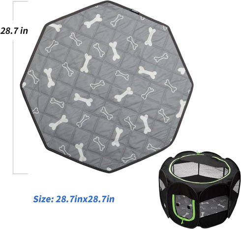 Dog Pee Pads for Puppy Reusable Washable Whelping Liner and Carpet Floor Protection Waterproof Machine Wash suitable for Octagon Dog Playpen, 29 Inch 2-Pack (Octagon-2PC)
