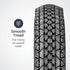 Schwinn Replacement Bike Tire, Cruiser Hybrid Bicycle Tires, Smooth Tread, Black with Kevlar Bead