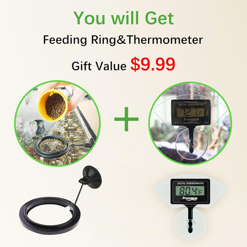FREESEA Automatic Fish Feeder for Aquarium, Vacation Food Dispenser with Timer for Betta Tank