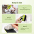Pecute Self-Cleaning Slicker Brush for Dogs, Cats, Lightweight Brush for Shedding and Grooming, Removes Loose Fur