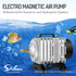Simple Deluxe 602 GPH Air Pump, 18W with 6 Adjustable Outlets and 25 Feet Airline Tubing for Aquariums