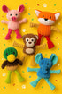 (5 Pack Jalousie Plush Toys Assortment Value Bundle Puppy Pet Mutt Squeak Toy for Medium Large Dogs Knotted)