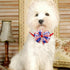 Spring Summer Dog Bow Ties, 3.2" Bow Butterfly Ties for Small and Medium Pets (4th of July Pinwheel)