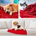 PartyKindom Dog Blankets for Small Medium Large Dogs, Washable Soft Plush Reversible Pet Blanket, Couch Protector Cover