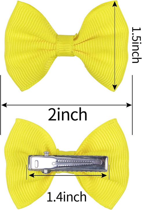 XIMA 48PCS Dog's Hair Bows Clips, Small Handmade Accessories for Pet Grooming