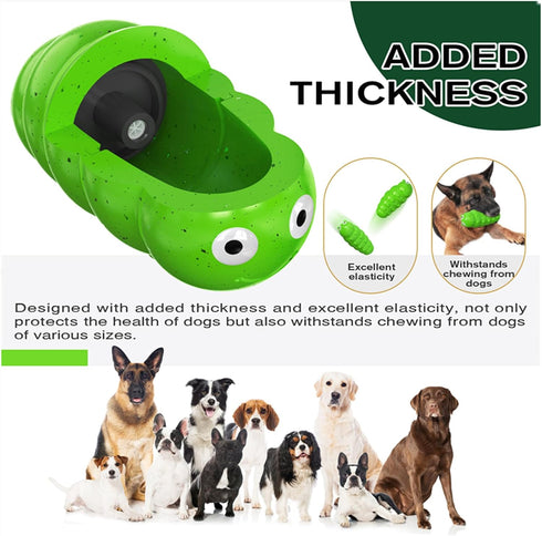 Indestructible Dog Chew Toys for Aggressive Chewers, Tough Food Grade Material for Medium Large Breed (Green)