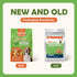 MON2SUN 2.5" 21.2oz Rawhide Free Dog Treats with Mixed Vegetables, Chicken Wrapped Mini Knot Bones for Small Dogs